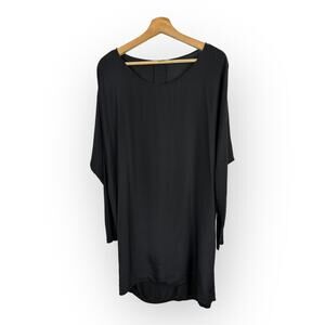 Vince Womens size Small Long Sleeve Shirt Dolman Sleeve Tunic Dress Black